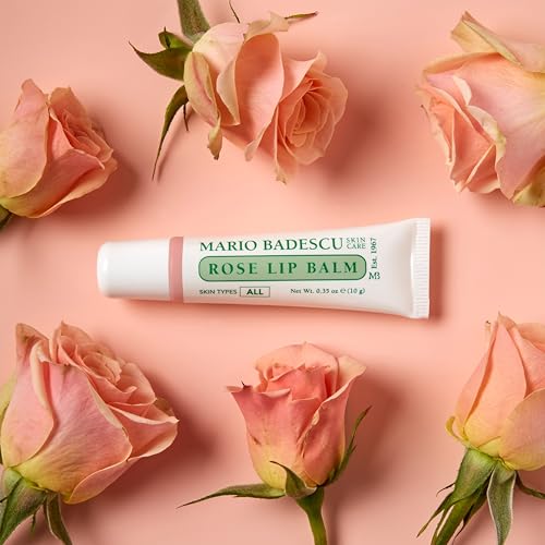 Image of Mario Badescu Moisturizing Lip Balm for Dry Cracked Lips, Infused with Coconut Oil and Shea Butter, Ultra-Nourishing Lip Care Moisturizer for Soft, Smooth and Supple Lips