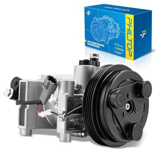 Image of PHILTOP 58883 NEW Air Conditioner AC Compressor with Clutch for Subaru Impreza 2002 2003,Impreza 2004-2007 2.5L /2.5T, Saab 9-2X 2005 2006