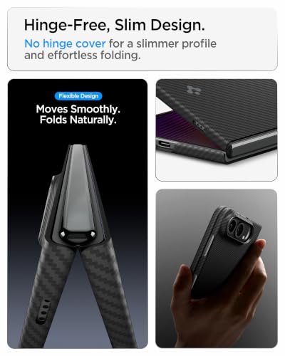 Image of Spigen Airskin Aramid MagFit Case for iPhone Duo Fold /Ultra, Black