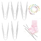 Set completo di accessori per maglia: contiene 15 ferri da maglia circolari in 5 misure (2,0, 2,5, 3,0, 3,5, 4,0 mm) e 30 pratici pennarelli a maglia. Perfetto per vari progetti di lavoro a maglia, come calze, cappelli e guanti.