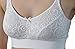 Nearly Me - Anna White Soft Lace Full Coverage Post Mastectomy Lumpectomy Pocket Bra #5628 (Size: 38D)