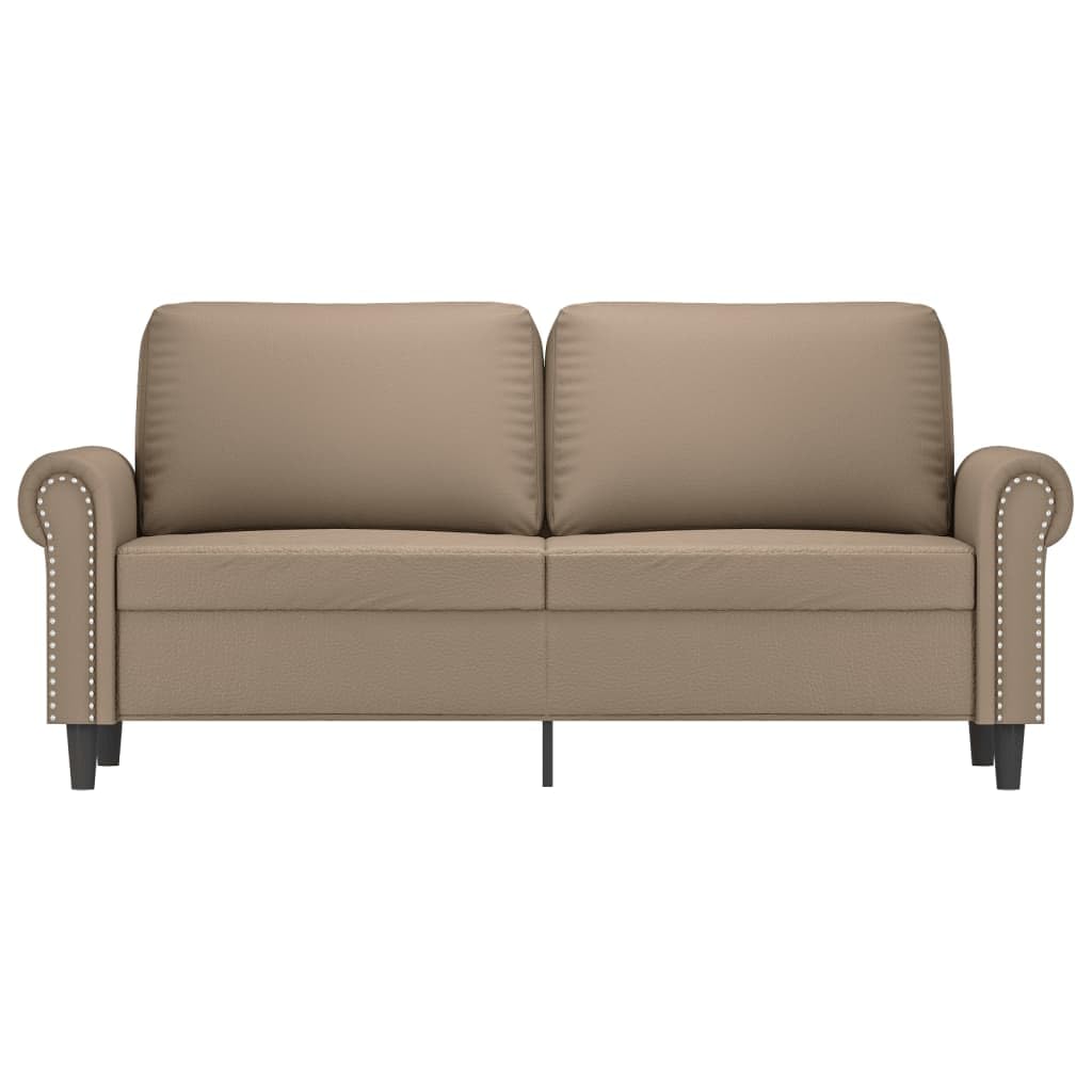 Canapé 2 Places, Causeuse de Salon Fauteuil Sofa 2 Places Cappuccino 172 x 77 x 80 cm Similicuir