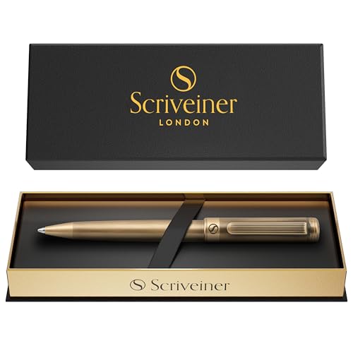 Scriveiner Bronze Ballpoint Pen - Stunning Luxury Pen, Schmidt Black