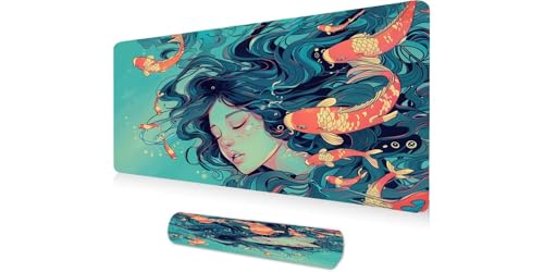 Grand tapis de souris gamer 1200x600 à base antidérapante et bords cousus renforcés