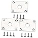 Sosoport 3 Sets Jack Plate for Bass Style Jack Plate Rectangle Guitar