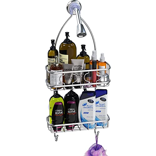 Simple Houseware BO-40B-S Stainless Steel Bathroom Hanging Shower Head Caddy Organizer thumb #1