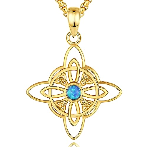 Collier Pentacle en argent 925, un bijou de sorcellerie celtique aux détails ciselés