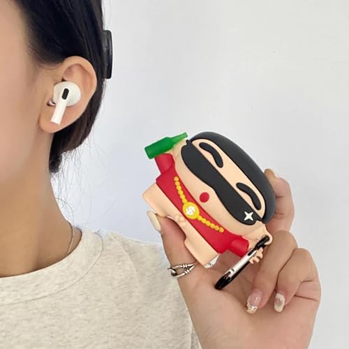Image of YODI Case Cover for Airpods Pro|Pro 2|Airpods Pro 3|Airpods 4 Pouch, Silicone Cases with Cleaner Kit 360 Drop Protection,Shock-Resistant ((RICHI Chin-CHAN), Airpods Pro /Pro 2)