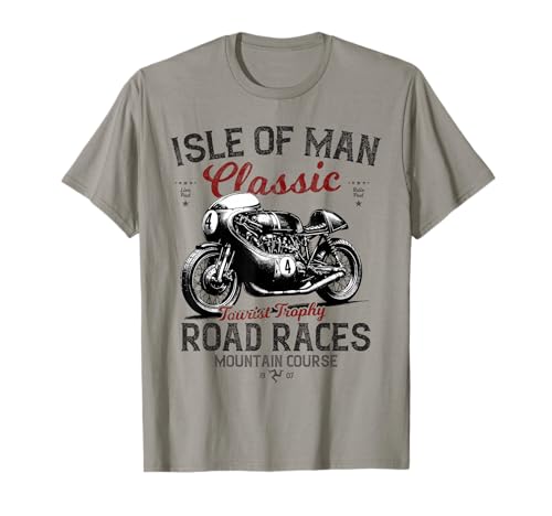 Retro Isla de Man TT Races Carrera de motos vintage Camiseta