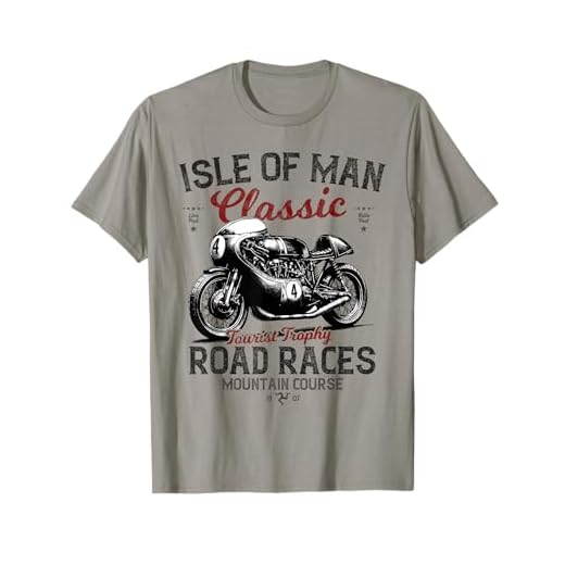 Retro Isla de Man TT Races Carrera de motos vintage Camiseta