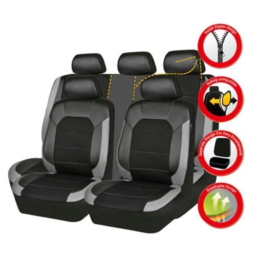 Housses de siège Ford C-Max 2012 2015 protections auto avant arrière antidérapantes - 5