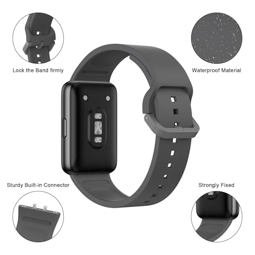 Image of Tobfit Strap Compatible for Samsung Galaxy Fit 3 (Watch Not Included), Flexible Premium Adjustable Watch Band for Galaxy Fit3 2024 SM-R390 Men & Women