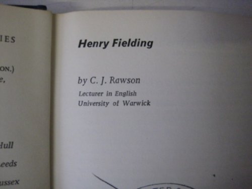 Henry Fielding (Profiles in Literature S.) 0710029594 Book Cover