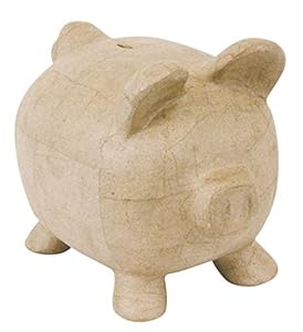 Décopatch MA018C Pappmaché Sparschwein, 1 Stück