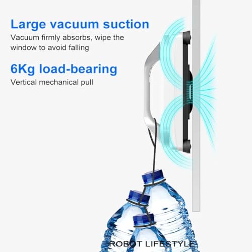 Automatic Window Cleaner Robot, Intelligent Window Glass Cleaning Robot, Magnetic Robotic Vacuums Cleaner, App/Remote Control & 3000Pa Strong Suction, No Noise, for Outdoor/Indoor, Tiles, Bathrooms - Image 3