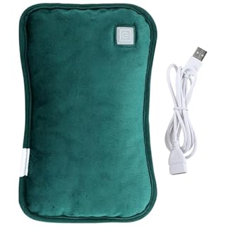 ORFOFE Scaldamani USB Ricaricabile Elettrico Portatile Scalda Mani Senza Acqua con Temperature Regolabili Morbido Traspirante per Ufficio e Viaggi Colore Verde