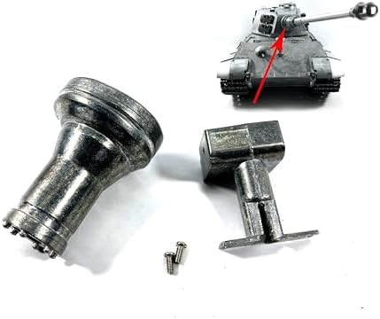 Mato 1:16 Metal King Tiger Tank Metal Barrel Mantlet Upgrade Parts Accessories image 3