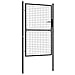 Outdoor Garden Gate,Garden Barrier,Easy Installation,Lockable,With Matching Keys,for Residential,Yard,Patio,Entry Way,Mesh Garden Gate Galvanised Steel 39.4