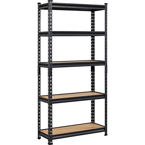 Yaheetech Étagère à 5 Niveaux Étagère Metallique Garage 153 × 75 × 30cm Capacité de Charge...