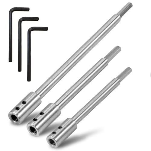 FALESOUL 3Pcs Forstner Bit Extension for 3/8