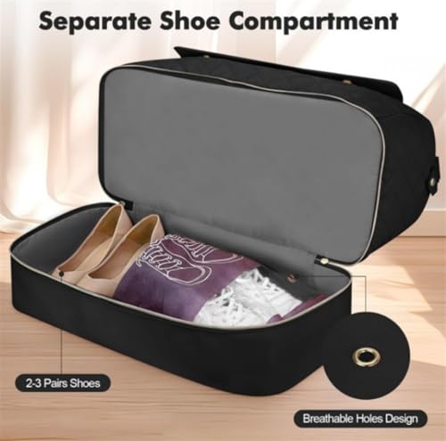 Convertible Suit Travel Bag Travel Duffle Bag Shoe Compartment Carry On Overnight Bag With Toiletry Bag Duffel Bag hanging garment duffel bag (Color : B, Size : 20inch)3