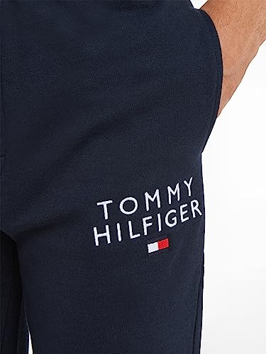 Tommy Hilfiger Pantalón de chándal Hombre Sweatpants Largo, Azul (Desert Sky), S - imagen 3