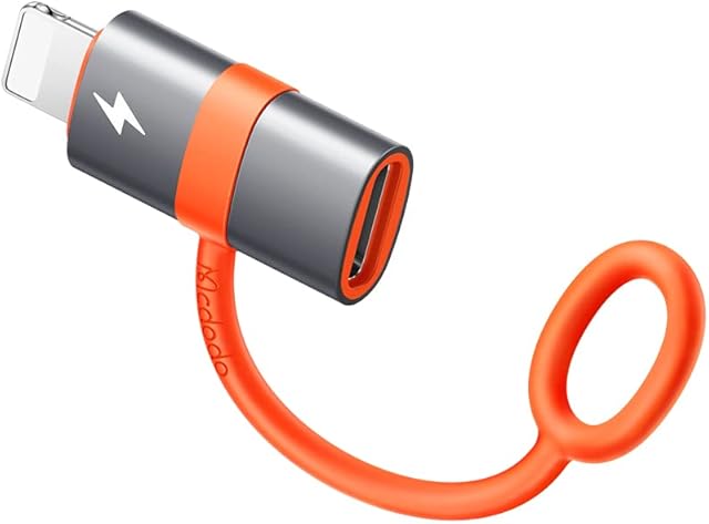 mcdodo Adapter USB C na Lightning, adapter Lightning USB C, 36 W, PD, szybkie ładowanie i transmisja danych (tylko z komputerem, laptopami), gniazdo USB C na wtyczkę i-OS, kompatybilny z Lightning