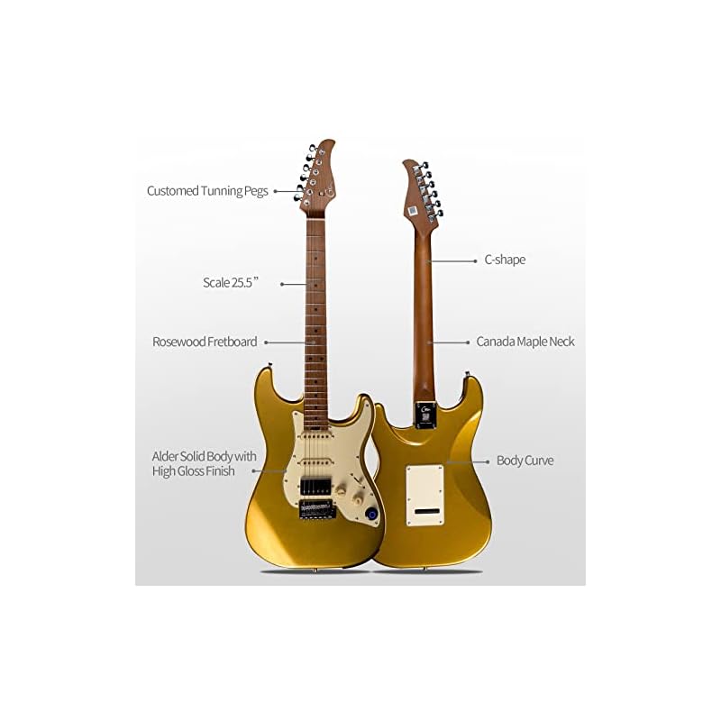 GTRS S801 Electric Guitar Maple Fretboard Intelligent Processor System