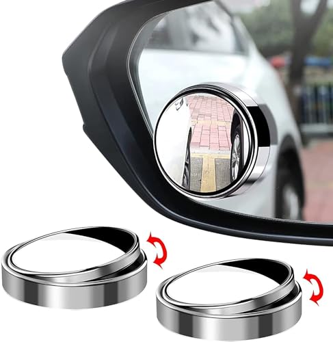 Image of 360 Rotatable Field Of View, Convex Wide-Angle Car Blind Spot Mirror HD Outer Crystal Glass Waterproof Durable Traffic Safety, Suitable For All Types Of Cars & Truck