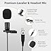TONOR UHF Wireless Microphone System with Headset Mic/Lavalier Lapel Mic, Bodypack Transmitter, Rechargeable Receiver, 15 Channels 200ft Range 1/4