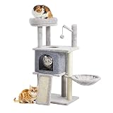 TSCOMON 36.6" Multi-Level Cat Tree Cat Tower for Indoor Cats, Plush Perch with Cat Condos and Scratc