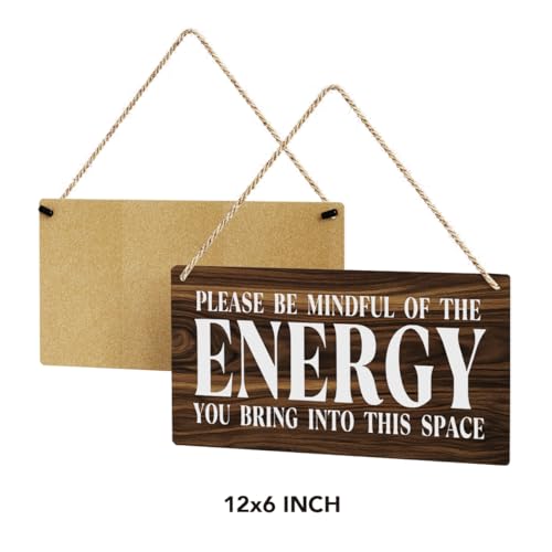 Inspirational Zen Wall Art, Positive Affirmations Wall Decor, Meditation Room Decor Spa Decor Spiritual Wall Art Decor Hanging Sign Wood Plaque Block for Home Office Bathroom Bedroom - Image 6