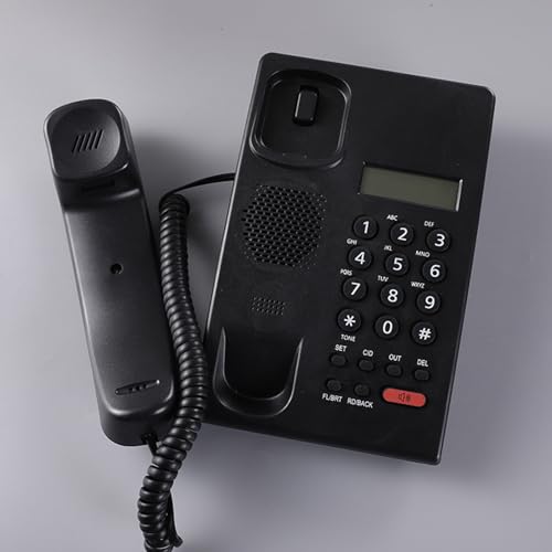 Teléfono de sobremesa integrado con cable y teclado numérico grande 2