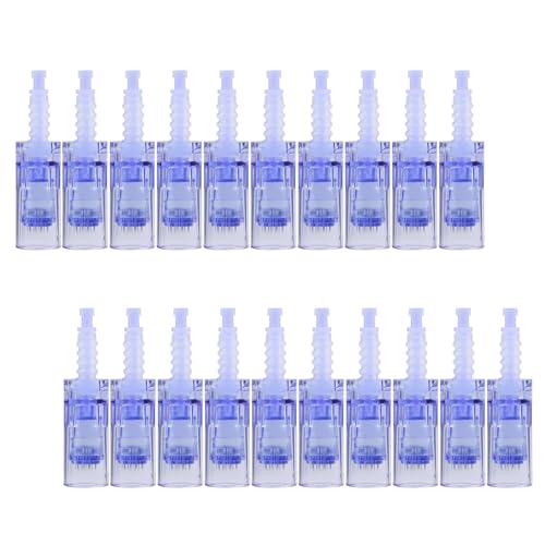 Microneedling Pen Nadeln, 12 Pin Ersatzpatronen Needles Cartridge für Dermapen Ultima A6, 20 Stück/Packung