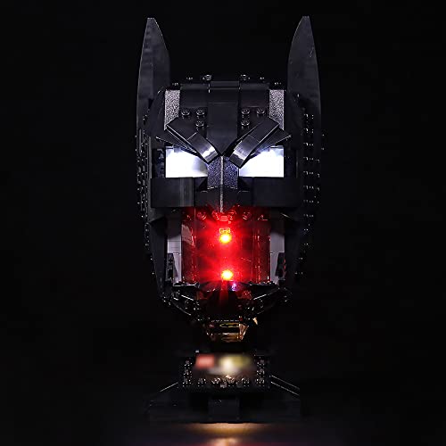 LMTIC LED-Beleuchtungsset für Lego Batman Helmet Collectible Building Kit-Light Set Kompatibel mit Lego 76182 Batman…