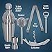 Wyndham House Stainless Steel Bar Set with Cocktail Shaker and All the Tools for Entertaining your Guests, 7-Piece