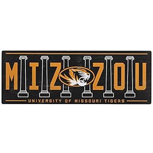 University of Missouri Mizzou Wood Wall Decor – Large Missouri Tigers Sign for Man Cave or Dorm Room