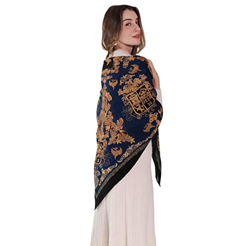 Xinmurffy 100% Wool Scarf Pashmina Shawls and Wraps for Women