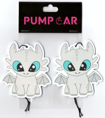 Image of PumpCar 2 pieces Light Fury double-sided hanging cartoon cherry-scented funny car air freshener Cool spider hanging for rearview mirror Car Interior Accessories Gifts