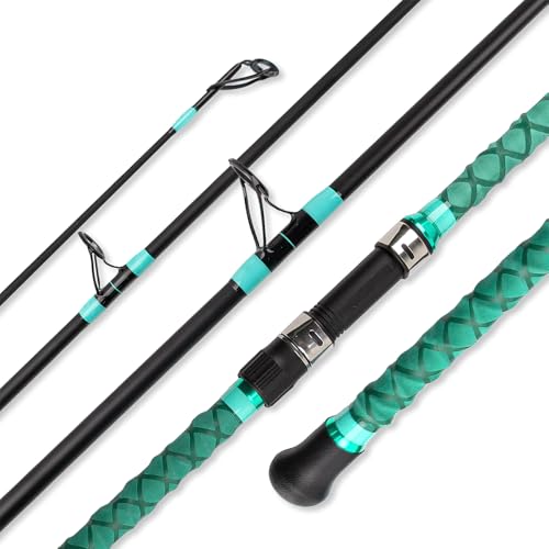 SHOUDE Surf Rod Saltwater 9ft- 4-Piece Carbon Fiber Surf Fishing Rods