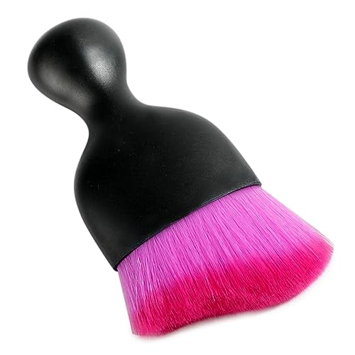 Image of AOCISKA Car Interior Detailing Brush,Soft Bristle Cleaning Brush Car Detailing Brush Dusting Brush,Car Interior Cleaning Tool,Auto Detail Brush Car Dash Duster Brush (Black&Double Purple)