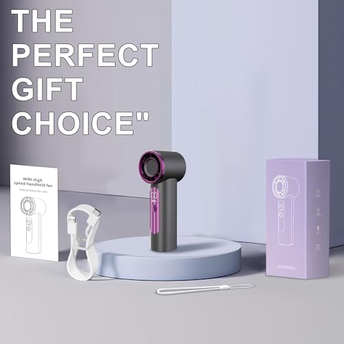 DUILOG iFan, Portable Mini Handheld Fan, Personal Small Turbo Fans Rechargeable for Travel - Gray - image 9