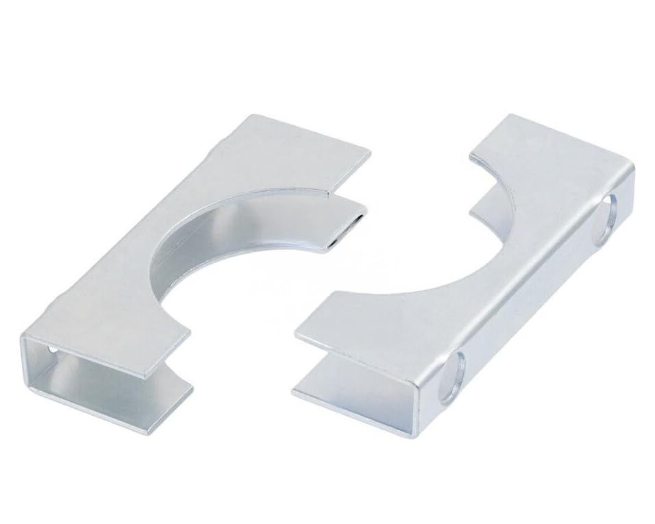 6.4mm x 29mm 1/2'' Connector for Heavy Duty Steel U-Bolt Type C Square Shaped Zinc Plated DIN 3570 (Pack of 6) H04E