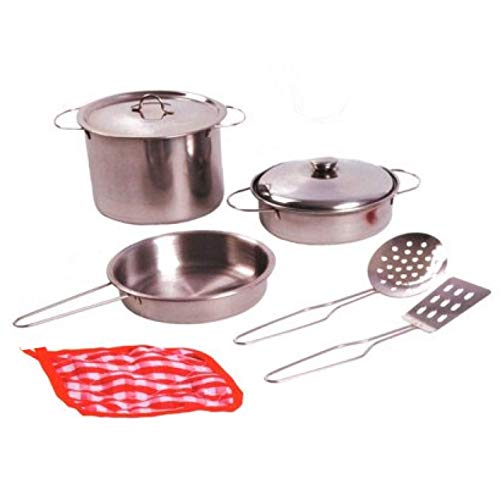 Preisvergleich Produktbild JohnToy 27490 Home and Kitchen Stahlpfannenset 8-teilig