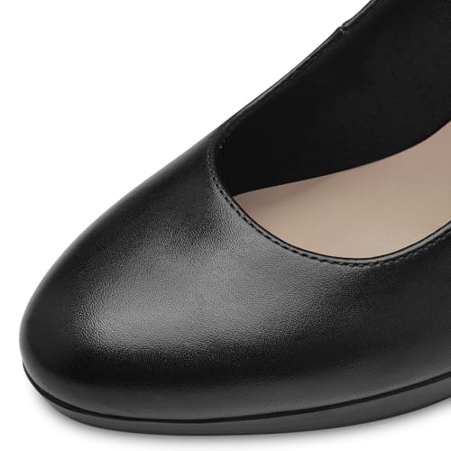 Tamaris Damen Klassische Pumps, Frauen Pumps,TOUCHit-Fußbett,rosa,atmungs-aktiv,bequem,bequemlichkeit,breit,daempfung,breite,Black,40 EU