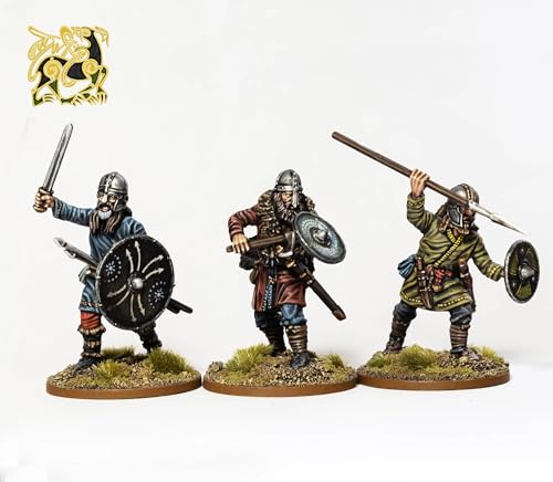 Wargames Delivered - Miniaturas Saxon de 28mm sin armadura 36 pcs miniatura 2