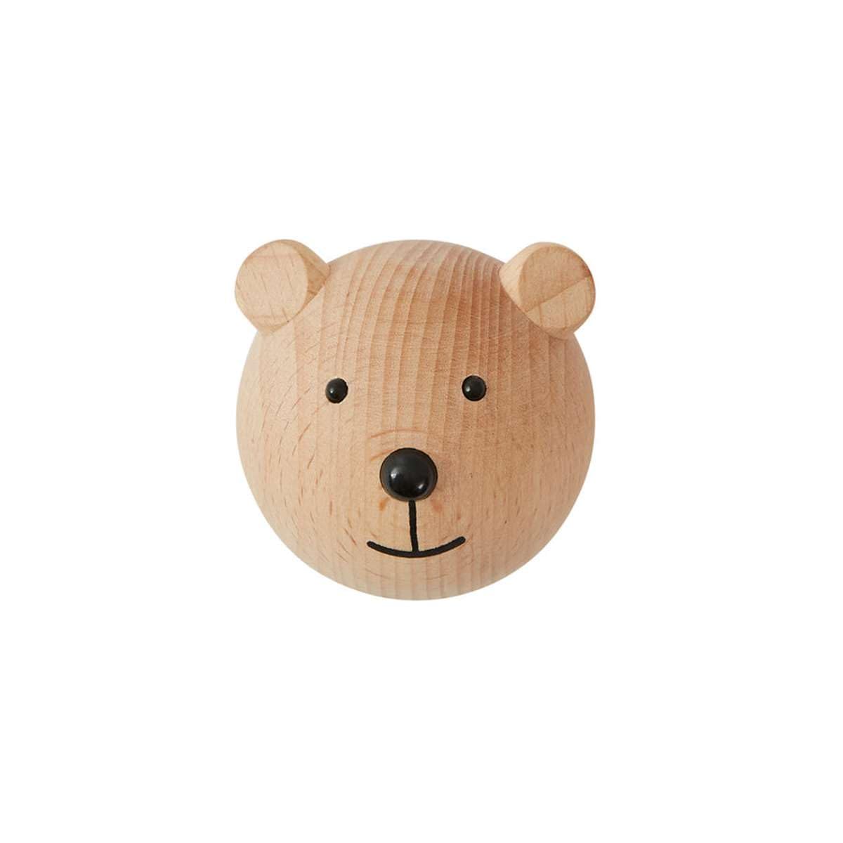 7 Crochets Muraux Enfant DKEROSS En Bois - Formes Animaux Avec Patère Métal | Adhésif Ou Vis