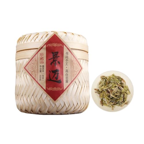 Thé Cru Pu'er Yunnan Jingmai en panier bambou de 500g pour vos rituels de dégustation