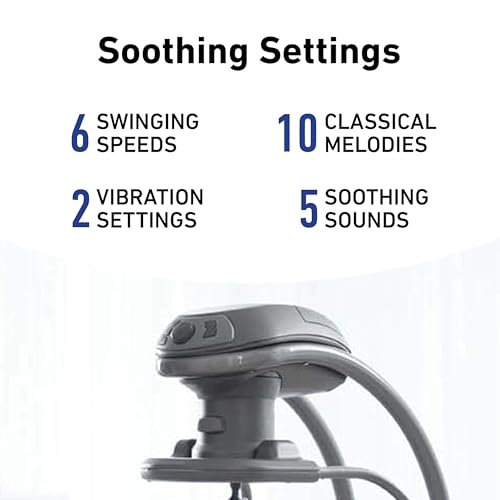 Graco DuetSoothe 2 in 1 Portable Baby Swing & Baby Rocker, Multi Direction, Vibration, Winslet - Thumbnail 3