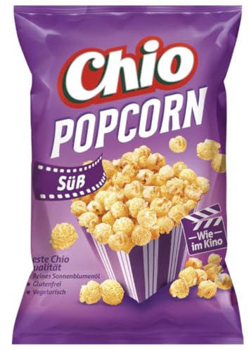 Popcorn Süß - Popcorn au goût sucré irrésistible, idéal pour soirées cinéma ou pause gourmande - Compatible avec Chio - 120g